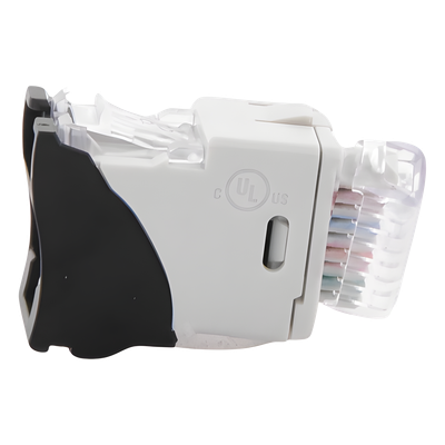 SIEMON U6A-H01NS - Jack Cat6a UTP / Montaje Híbrido Plano y Angulado / Terminación T568A/B / Rango -10 a 60°C / UL 94 V-0 | SIERRA STORE