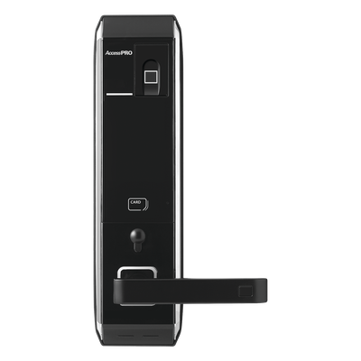 Cerradura inteligente con teclado Touch Screen, Apertura con huella digital/Tarjeta Mifare/Contraseña | SIERRA STORE