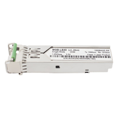 Transceptor mini-GBIC SFP 1G LC / WDM BIDI / Monomodo 40 km / TX 1550nm RX 1310nm / Hot-pluggable | SIERRA STORE