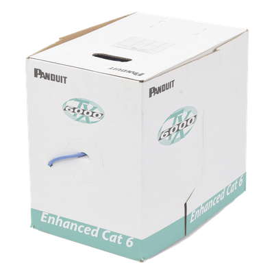 PANDUIT PUR6004BU-FE - Bobina de Cable UTP 305 m. de Cobre, TX6000™ PanNet, Reelex, Azul, Categoría 6 Mejorado (23 AWG), PVC (CMR | SIERRA STORE