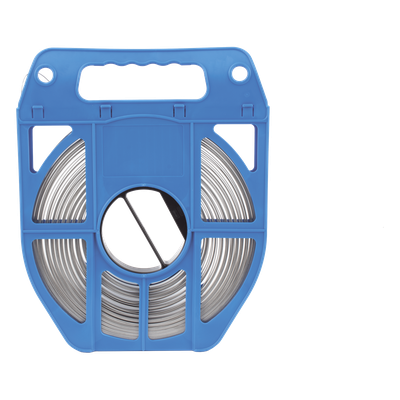 LINKEDPRO BY EPCOM LP-SSB-58-V2 - Fleje de Acero Inoxidable / 5/8 pulgadas / 0.70 mm / 30.5 m (100 ft) / Tensión 6.1 kN / Bobina 2.76 | SIERRA STORE