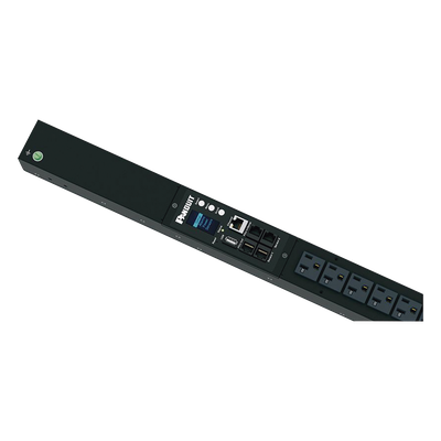 PANDUIT P16D20M - PDU Monitoreable / 16 Salidas NEMA 5-20R / Entrada NEMA 5-15P / 120 Vca / 15 A / 1.4 kVA / Instalación Vertical | SIERRA STORE