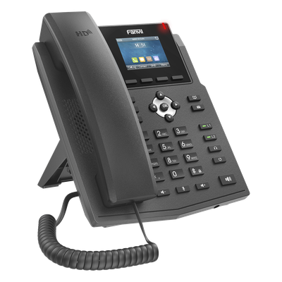 Teléfono IP / 4 Líneas SIP / Pantalla LCD 2.4" Color / PoE / Audio HD / Conferencia 6 Participantes | SIERRA STORE
