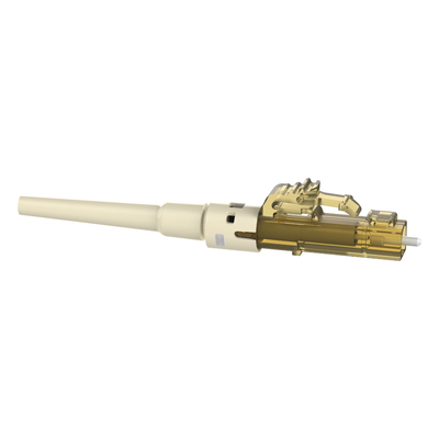 PANDUIT FLCSMC6EIY - Conector de Fibra Óptica LC Simplex OptiCam, Multimodo 62/125 OM1, Pre-pulido, Color Marfil | SIERRA STORE