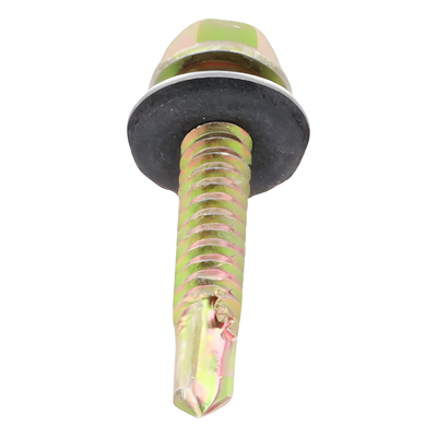 Tornillo Punta Broca / Hexagonal 6.5 x 38 mm (1/4" x 1 1/2") / Sello Montado / Caja 100 Unidades / Fijación Hermética Lámina Acanalada | SIERRA STORE