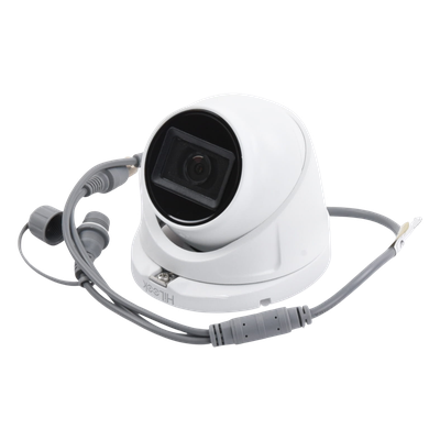 HiLook by HIKVISION THC-T120-MS - Cámara Turret TURBOHD / 2 Megapixel 1080p / Gran Angular 106.4° / IR EXIR 30 m (98.4 ft) / Audio por | SIERRA STORE
