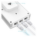 Punto de Acceso Wi-Fi 6 / AX3000 MU-MIMO 2x2 / 4 Puertos Gigabit / PoE+ / Montaje en Pared / Alta Densidad de Usuarios | SIERRA STORE