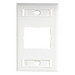 SIEMON CT2-FP-02 - Placa de Pared / 1 Puerto Acoplador / Estándar Británico 85x85mm / Color Blanco | SIERRA STORE