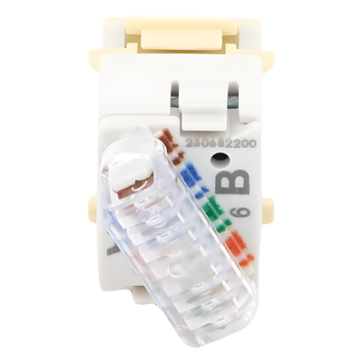 SIEMON U6-K20NS - Jack Keystone / Cat6 UTP / Terminación Impacto 110 / T568A-B / Marfil / -10 a 60°C | SIERRA STORE