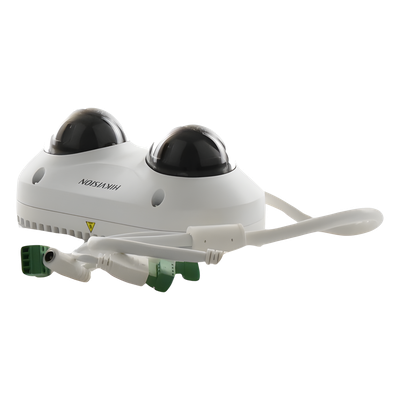 HIKVISION DS-2CD6D52G0-IHS - Cámara IP Dual-Lente / 5 Megapixel / 2.8 mm Fijo / WDR 120 dB / IR 10 m (32.8 ft) / IP67 / IK10 / PoE / | SIERRA STORE