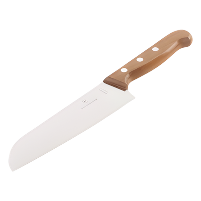 Cuchillo Santoku / Hoja 17 cm / Filo Recto con Alvéolos / Mango Maple / 0.103 kg / Diseño Japonés | SIERRA STORE