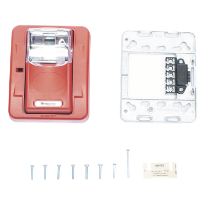 Lámpara Estroboscópica de Pared / 24 Vcc / 15-110 Candelas / 5 Intensidades / Rojo Sin Letrero / 5' x 4.5' x 2.5' | SIERRA STORE