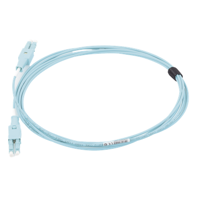 SIEMON FBP-LCLC5V-03AQ - Jumper de Fibra Óptica BladePatch LC-LC Duplex, Multimodo 50/125 OM4, OFNR, Color Aqua, 3 Metros | SIERRA STORE