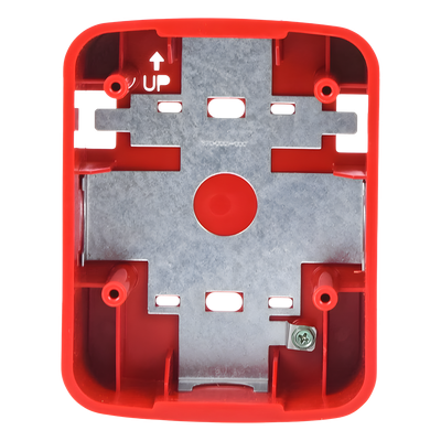 Caja de Montaje en Pared y Techo / Para Bocina y Bocina con Estrobo / Color Rojo / Compatible Serie L | SIERRA STORE