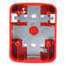 Caja de Montaje en Pared y Techo / Para Bocina y Bocina con Estrobo / Color Rojo / Compatible Serie L | SIERRA STORE