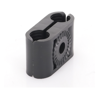 Sujetador Plástico para Cable Coaxial / 1/2 in / Doble Canal / Varilla 3/8' o M10 / Paquete 10 Piezas | SIERRA STORE