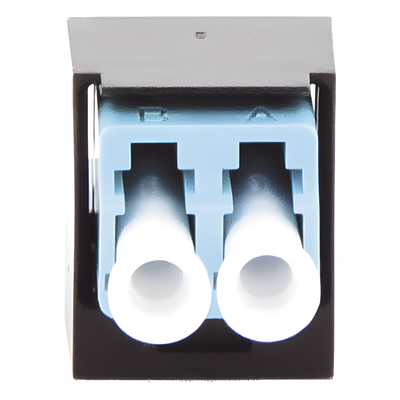 PANDUIT CMDSAQLCZBL - Módulo Acoplador / LC Duplex / Fibra Multimodo OM3/OM4 / Mini-Com / Cerámica Zirconia / Aqua | SIERRA STORE