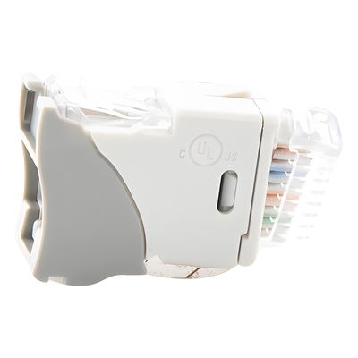 SIEMON U6A-H04NS - Jack / Cat6A UTP / Montaje Híbrido Plano-Angulado / Terminación 110 / UL 94 V-0 / Rango -10 a 60 °C | SIERRA STORE