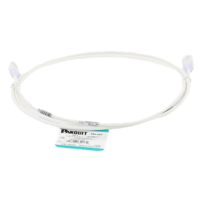 PANDUIT UTP28SP5 - Cable de Parcheo Cat6 UTP / 28AWG Diámetro Reducido / 1.52 m (5 Pies) / PoE++ / LSZH-CM / Blanco Mate | SIERRA STORE