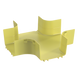 PANDUIT FRFWC6X4LYL - Accesorio de Canalización / 4 Vías Horizontal / Curvatura 90° / Radio 50.8 mm (2 in) / ABS / 368.3 mm (14.4 in) | SIERRA STORE
