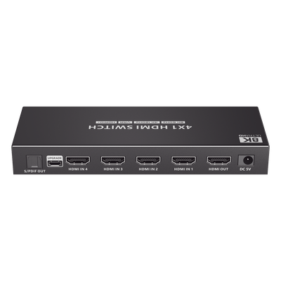 Conmutador HDMI / 4 Entradas 1 Salida / 8K@60Hz / 48 Gbps / HDMI 2.1 / Control IR y RS-232 | SIERRA STORE