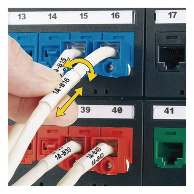 PANDUIT R100X150V1C - Casete de Etiquetas Autolaminadas / Rotación 360° / 100 Unidades / 5.5 a 7.1 mm (0.22 a 0.28 in) / 10-6 AWG / | SIERRA STORE