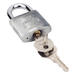 Candado Metálico de Gancho Corto / Acero Cementado Niquelado / Llave PH-32 / 4 Pernos de Combinación / Anti-Palanca / Barreno para Agua | SIERRA STORE