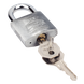 Candado Metálico de Gancho Corto / Acero Cementado Niquelado / Llave PH-32 / 4 Pernos de Combinación / Anti-Palanca / Barreno para Agua | SIERRA STORE
