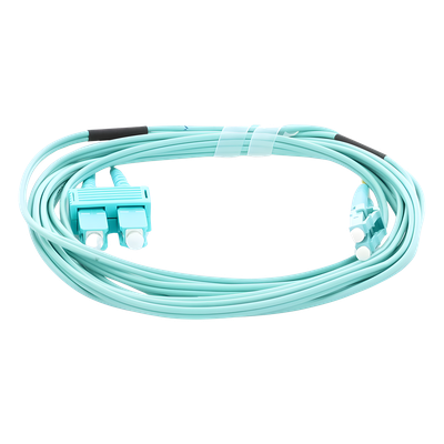 LINKEDPRO BY EPCOM LP-FOM3-LCSC-R03 - Jumper de Fibra Óptica / Multimodo OM3 50/125 / LC-SC Dúplex / OFNR Riser / 2.0 mm / 3 m (9.84 | SIERRA STORE