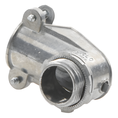 Conector Curvo para Tubo Flexible / 3/4" (19 mm) / Diámetro Exterior 41 mm / Longitud 60 mm / NEMA FB-1 | SIERRA STORE