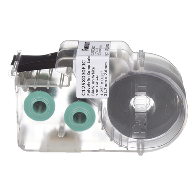 PANDUIT C125X030FJC - Casete de Etiquetas / 200 Unidades / 31.8 x 7.6 mm / 2 Puertos / Poliolefina Blanca / 1.25 x 0.3 in | SIERRA STORE