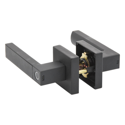 Manija Biométrica Inteligente / Sensor de Huella Exterior / 30 Usuarios / Cierre Automático 5 s / Reversible Izq-Der / Backset 60-70 | SIERRA STORE