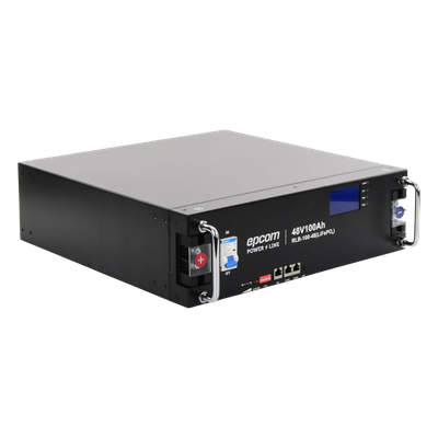 Batería de Litio de 4.8 Kwh, 48 Vcc, 100 Ah, 3U de Montaje en Rack con Pantalla de Monitoreo Local LCD | SIERRA STORE