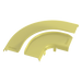 PANDUIT FRRASC6LYL - Tapa para Ángulo Recto Horizontal / 90° / 4x4 pulgadas / Acceso 3/4" (19 mm) / ABS 94V-0 / Amarillo | SIERRA STORE