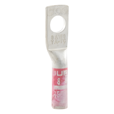 Zapata Terminal de Compresión / Tornillo 1/4" / Calibre 8-6 AWG / Barril Largo / 35 kV / 1.69 in (5.54 ft equivalente en pies no | SIERRA STORE