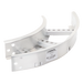 Curva Horizontal de Aluminio / Perfil Z / Peralte 3 1/4" / Ancho 6" / Radio 8" / 90° / Incluye Tornillería | SIERRA STORE