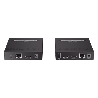 Extensor KVM HDMI / 4K @ 60 Hz / 120 m (393.7 ft) / 18 Gbps / Cat 6/6a/7 / Salida Loop / USB y RS-232 | SIERRA STORE