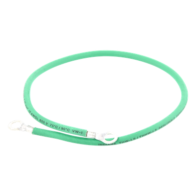 EPCOM INDUSTRIAL EIG-8AWG-50 - Jumper de Puesta a Tierra / 8 AWG / 50 cm / Ojo 5/16" / 1.64 pies | SIERRA STORE