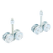 Kit de Carretillas para Puertas Colgantes / 4 Ruedas con Cojinete / Carga 150 lbs (68 kg) / Acero Galvanizado / 2 Unidades | SIERRA STORE