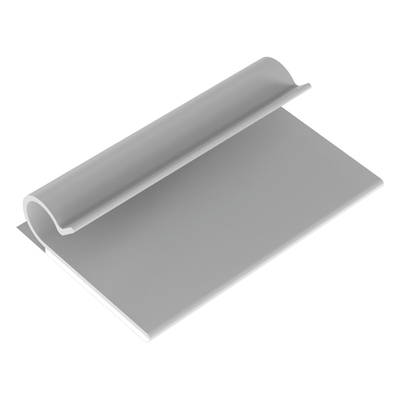 PANDUIT AJC25-A-C - Clip Adhesivo Tipo J / Cables hasta 6.4 mm (0.25') / Carga 0.263 kg / PVC Gris / Interior / Paquete 100 pz | SIERRA STORE
