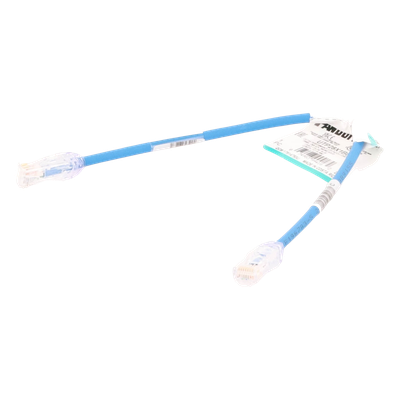 PANDUIT UTP28X1BU - Cable de Parcheo UTP Cat6A / 28AWG / CM-LSZH / 0.3 m (1 Pie) / Azul | SIERRA STORE