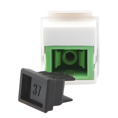 LINKEDPRO BY EPCOM LP-FO-AD-6150 - Acoplador de Fibra Óptica / Monomodo / SC/APC Simplex a SC/APC / Keystone / ABS | SIERRA STORE