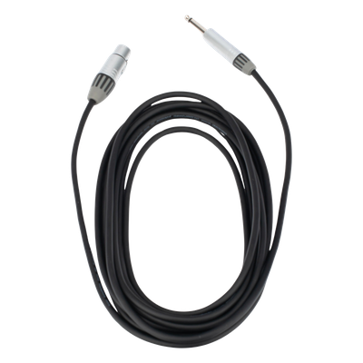 Cable de Audio / XLR 3 Polos Hembra a Plug 1/4 in Mono / 3 m (9.8 ft) / Triple Blindaje / Conectores Seetronic Serie M | SIERRA STORE