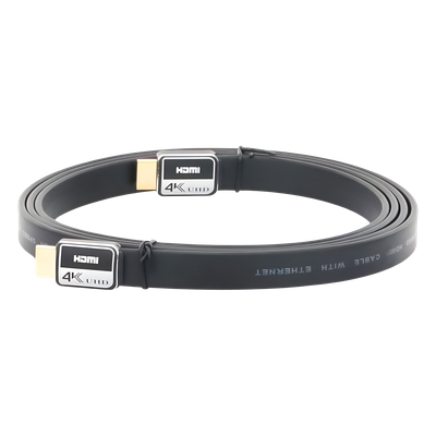 Cable HDMI Plano / 4K Ultra HD / 1.8 m (5.90 ft) / Conectores Oro 24K / Audio Dolby TrueHD / 120Hz-480Hz | SIERRA STORE