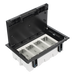 Caja de Pavimento / 4 Módulos / Profundidad Ajustable 70-100 mm (2.76-3.94 ft) / Carga 1300 kg / Resistencia 850°C / Incluye Cubeta y | SIERRA STORE