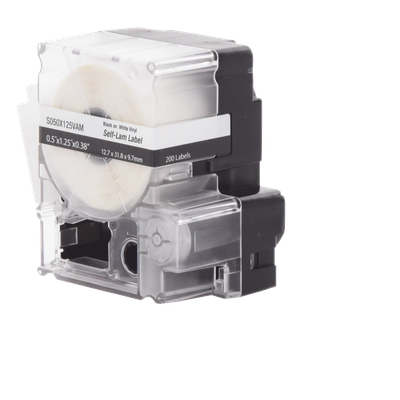 PANDUIT S050X125VAM - Casete de Etiquetas Autolaminadas / 12.7 x 31.8 mm / 200 Etiquetas / Cables 3.1 a 7 mm (0.12 a 0.28 in) / | SIERRA STORE