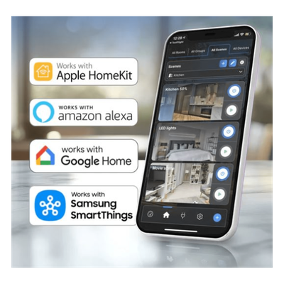 Enchufe Inteligente Wi-Fi / Medición de Potencia 15A / 110V / Sin Hub / Compatible Alexa y Google / Control por App | SIERRA STORE
