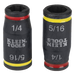 Juego de Dados de Impacto Girados / 3 en 1 / 1/4" y 5/16" / Cambio Rápido / Barras 3" y 5" | SIERRA STORE