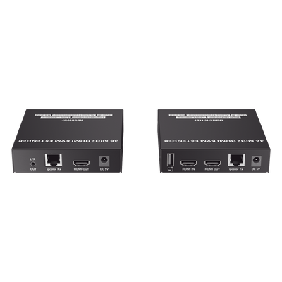 Extensor KVM HDMI / 4K @ 60 Hz / 120 m (393.7 ft) / 18 Gbps / Cat 6/6a/7 / Salida Loop / USB y RS-232 | SIERRA STORE