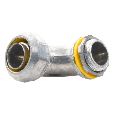 Conector Curvo para Tubo Liquidtight / 3/4" (19 mm) / Acabado Bruñido / Sellos Incluidos / NEMA FB-1 / UL 514B | SIERRA STORE